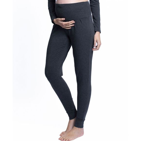 Blooming Women By Angel Womens High Waist Band Maternity Lounge Pant,X-Small - Picture 2 of 4